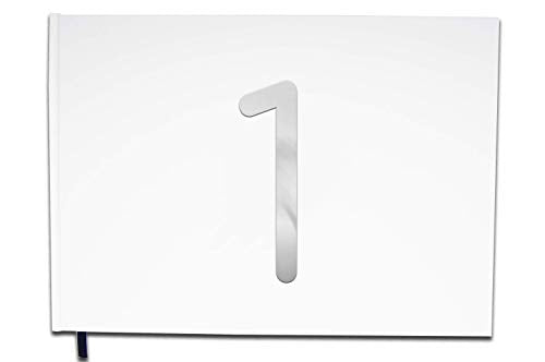 UTTSCHEID Livre d'or 1 an - Anniversaire, Mariage, Retraite - Lettres chromées -100 Pages - Qualité Premium