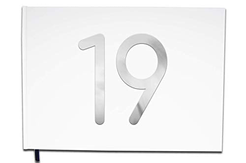UTTSCHEID Livre d'or 19 Ans - Anniversaire, Mariage, Retraite - Lettres chromées -100 Pages - Qualité Premium