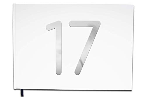 UTTSCHEID Livre d'or 17 Ans - Anniversaire, Mariage, Retraite - Lettres chromées -100 Pages - Qualité Premium