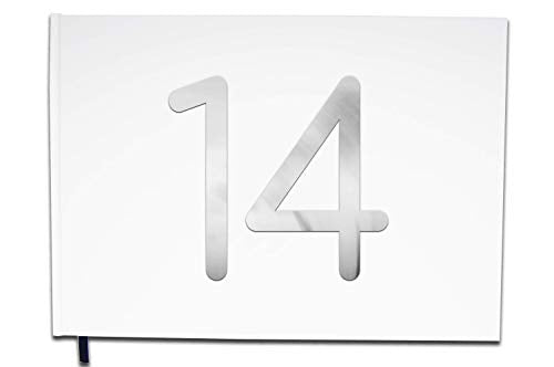 UTTSCHEID Livre d'or 14 Ans - Anniversaire, Mariage, Retraite - Lettres chromées -100 Pages - Qualité Premium