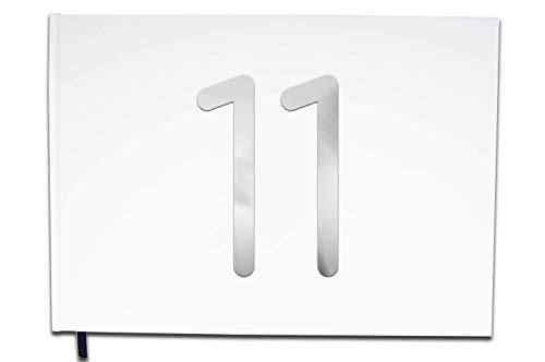 UTTSCHEID Livre d'or 11 Ans - Anniversaire, Mariage, Retraite - Lettres chromées -100 Pages - Qualité Premium