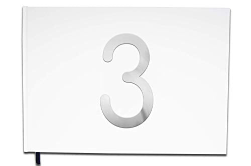 UTTSCHEID Livre d'or 3 Ans - Anniversaire, Mariage, Retraite - Lettres chromées -100 Pages - Qualité Premium