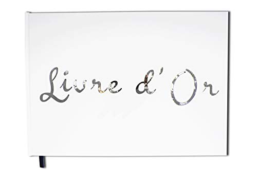 UTTSCHEID Livre d'or - Format A4 Paysage - Couverture Mate, Lettres chromées -100 Pages - Qualité Premium