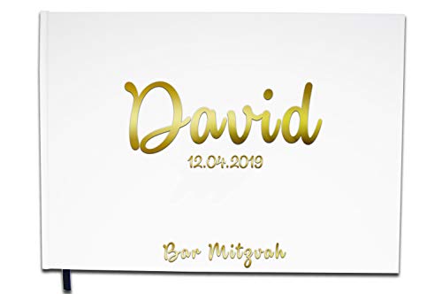 UTTSCHEID Livre d'or Anniversaire Retraite Baptême Bar Mitzvah Personnalisé -100 Pages
