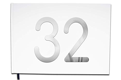 UTTSCHEID Livre d'or 32 Ans - Anniversaire, Mariage, Retraite - Lettres chromées -100 Pages - Qualité Premium