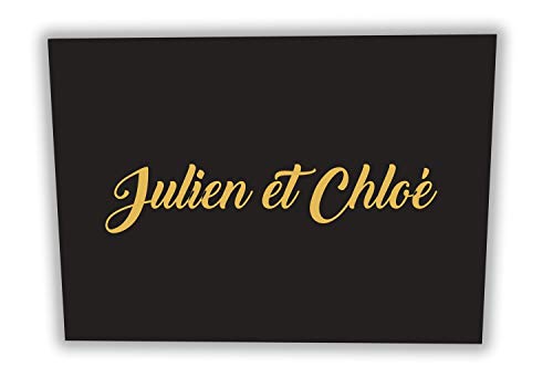 UTTSCHEID Livre d'or de Mariage avec prénoms à Personnaliser - 100 Pages - Qualité Premium - A4 Paysage