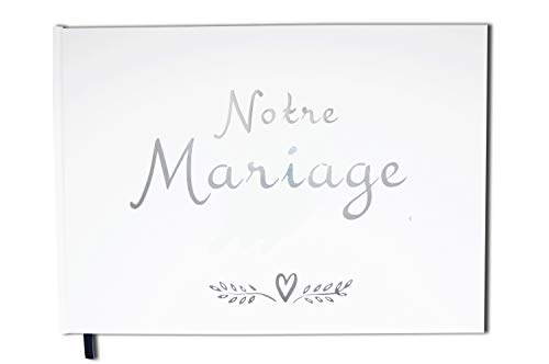 UTTSCHEID Livre d'or Mariage - 100 Pages Couverture Mate - A4 Paysage - Album - Qualité Premium