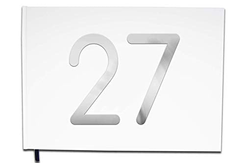 UTTSCHEID Livre d'or 27 Ans - Anniversaire, Mariage, Retraite - Lettres chromées -100 Pages - Qualité Premium