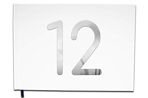 UTTSCHEID Livre d'or 12 Ans - Anniversaire, Mariage, Retraite - Lettres chromées -100 Pages - Qualité Premium