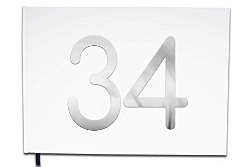 UTTSCHEID Livre d'or 34 Ans - Anniversaire, Mariage, Retraite - Lettres chromées -100 Pages - Qualité Premium