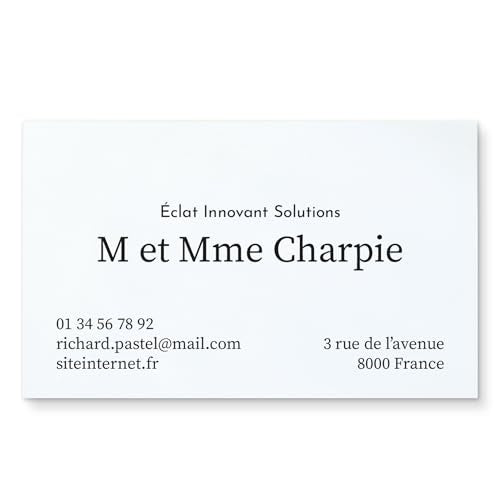 50 à 5000 Cartes de visite personnalisées classiques - UTTSCHEID