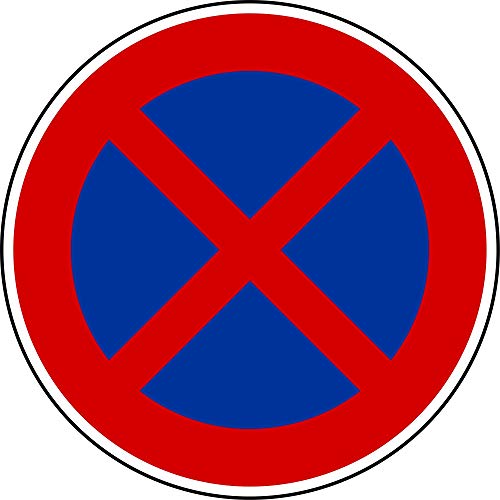 Arrêt et stationnement interdits - Diamètre de 200 mm