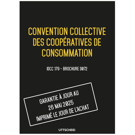 Convention collective des coopératives de consommation - Brochure 3072 + grille de Salaire - UTTSCHEID