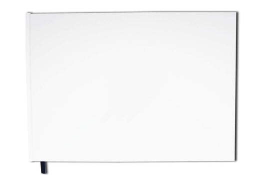 Carnet, album, baby shower, journal blanc : scrapbooking - Format A4 paysage - Couverture mate - Qualité premium