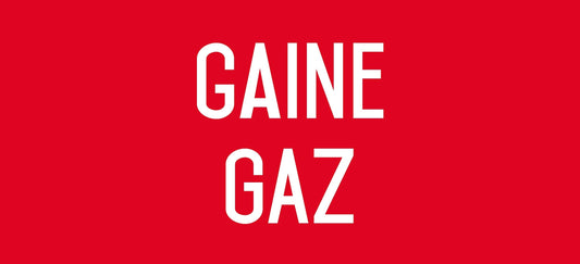 Autocollant vinyl - Gaine gaz - L.200 x H.100 mm