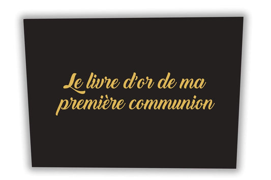 UTTSCHEID Livre d'or : ma première Communion - 100 Pages Couverture Noire - A4 Paysage
