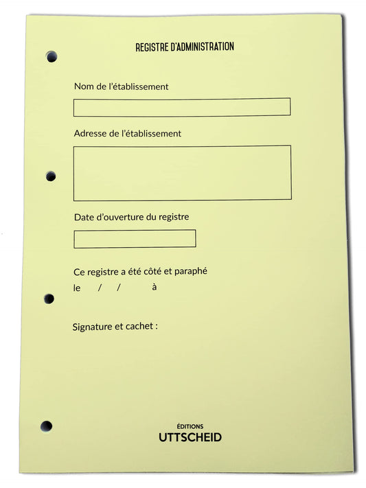 Recharge Classeur Conseil d'Administration 100 feuillets foliotés
