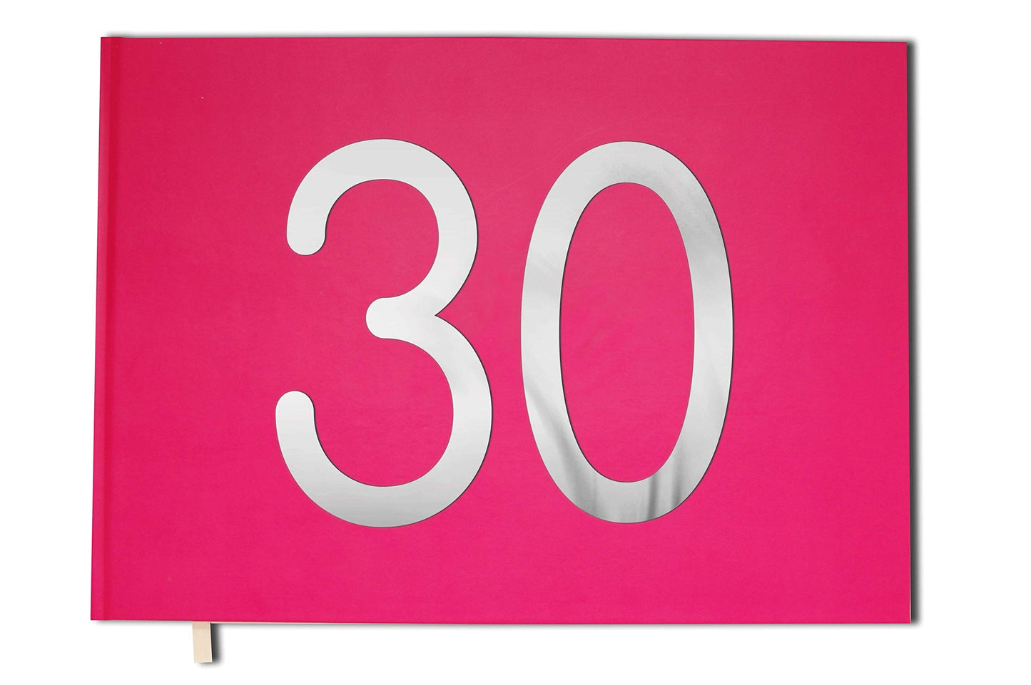 Livre d'or rose - 30 ans - Anniversaire, souvenirs - Paysage - Couverture mate, lettres chromées -100 pages - Qualité premium