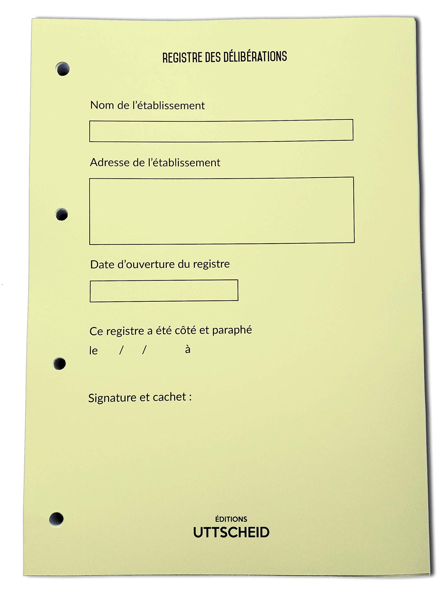 Registre Classeur des Délibérations avec Recharge 100 feuillets foliotés