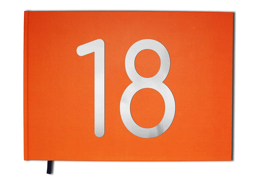 UTTSCHEID Livre d'or Orange - 18 Ans - Anniversaire, Souvenirs - Paysage - Couverture Mate, Lettres chromées -100 Pages - Qualité Premium