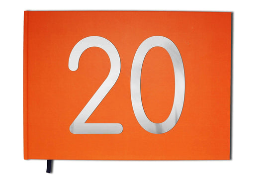 UTTSCHEID Livre d'or Orange - 20 Ans - Anniversaire, Souvenirs - Paysage - Couverture Mate, Lettres chromées -100 Pages - Qualité Premium