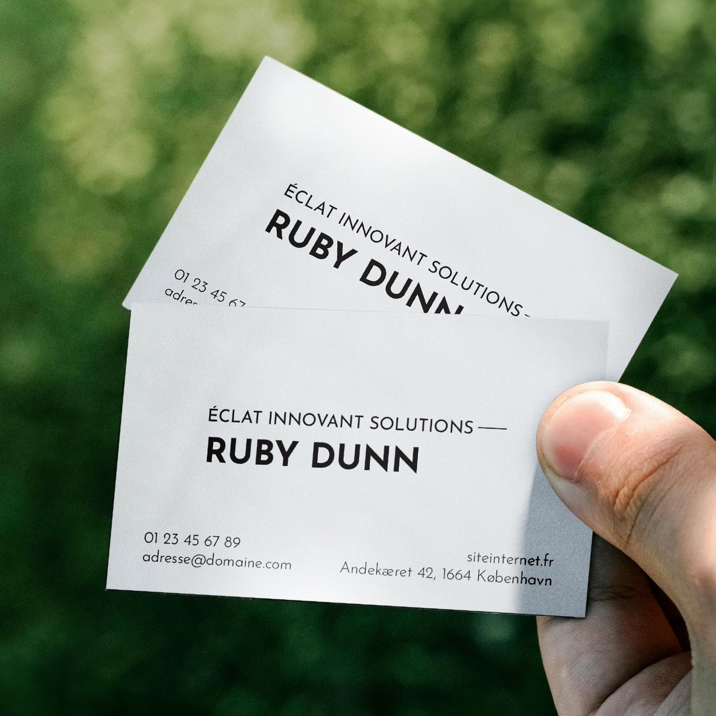 50 à 5000 Cartes de visite personnalisées classiques - UTTSCHEID