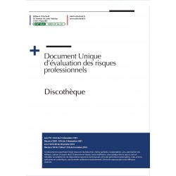 Document unique d'évaluation des risques professionnels métier (Pré-rempli) : Discothèque - Version 2024