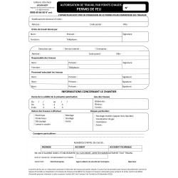Permis de feu - documents...