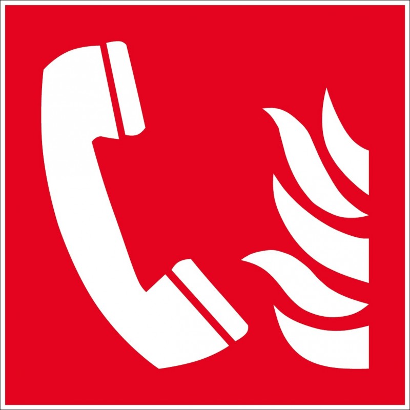 Panneau téléphone incendie