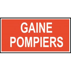 Autocollant vinyl - Gaine pompiers - L.200 x H.100 mm