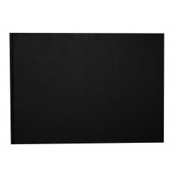 Carnet Album noir A4 avec pages blanches numérotées Format Paysage