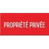 Autocollant vinyl - Propriété privée - L.200 x H.100 mm