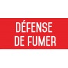 Défense de fumer - Autocollant vinyl waterproof - L.200 x H.100 mm