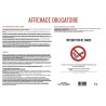 Affichage entreprise obligatoire 2019 Format A4 - 4 Pages - Design épuré