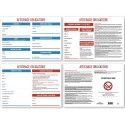 Affichage entreprise obligatoire 2024 Format A4-5 Pages - Design épuré