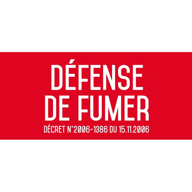 Eteignez votre cigarette ici - Autocollant vinyl waterproof - L.200 x H.100 mm Eteignez votre cigarette ici - Autocollant vinyl waterproof - L.200 x H.100 mm