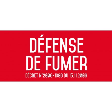 Eteignez votre cigarette ici - Autocollant vinyl waterproof - L.200 x H.100 mm