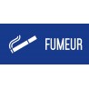 Fumeur - Autocollant vinyl waterproof - L.200 x H.100 mm