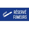 Réservé fumeurs - Autocollant vinyl waterproof - L.200 x H.100 mm