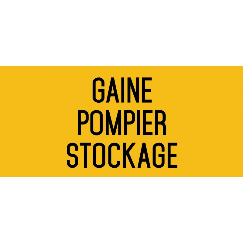 Gaine pompier stockage - L.200 x H.100 mm Gaine pompier stockage - L.200 x H.100 mm