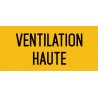Autocollant vinyl - Ventilation haute - L.200 x H.100 mm