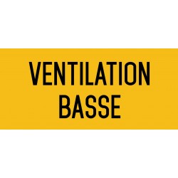 Autocollant vinyl - Ventilation haute - L.200 x H.100 mm