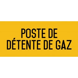 Autocollant vinyl - Poste de détente de gaz - L.200 x H.100 mm