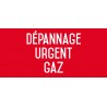 Dépannage urgent gaz - L.200 x H.100 mm