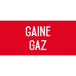 Autocollant vinyl - Gaine gaz - L.200 x H.100 mm