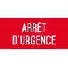 Arrêt d'urgence - L.200 x H.100 mm