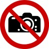 Panneau interdiction de photographier  