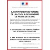 ALCOOL - PROTECTION DES MINEURS ET RÉPRESSION DE L'IVRESSE - Vente à emporter - Autocollant vinyl waterproof - L.148 x H.210 mm