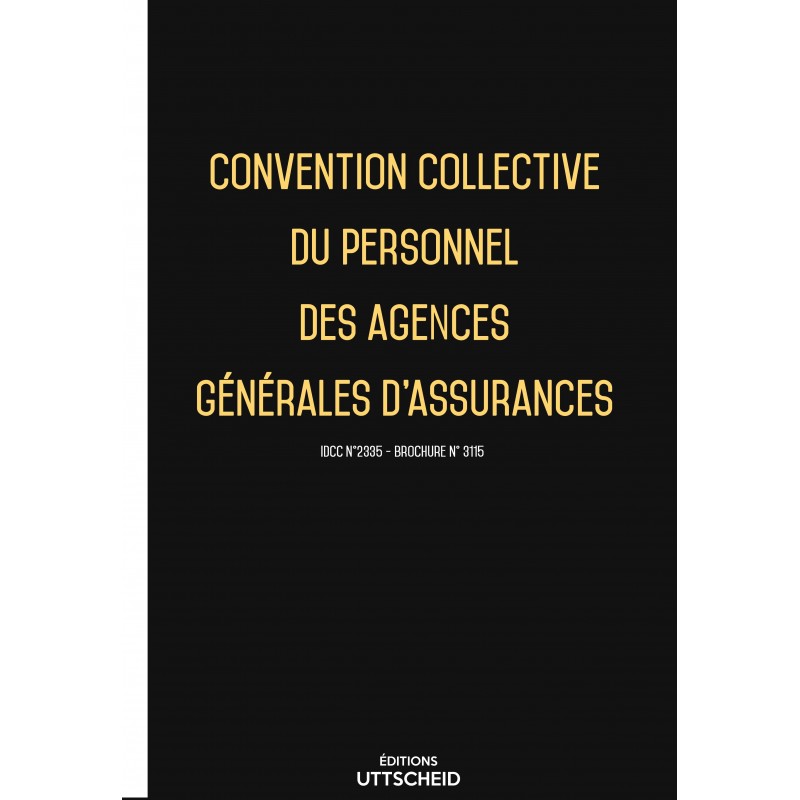 Convention collective du personnel des agences générales d'assurances FEVRIER 2017 + Grille de Salaire