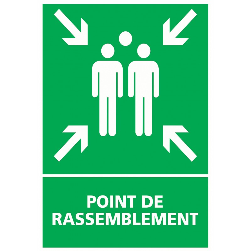 Panneau point de rassemblement - L.210 x H.150 mm